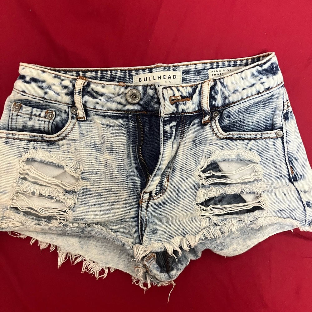Denim shorts